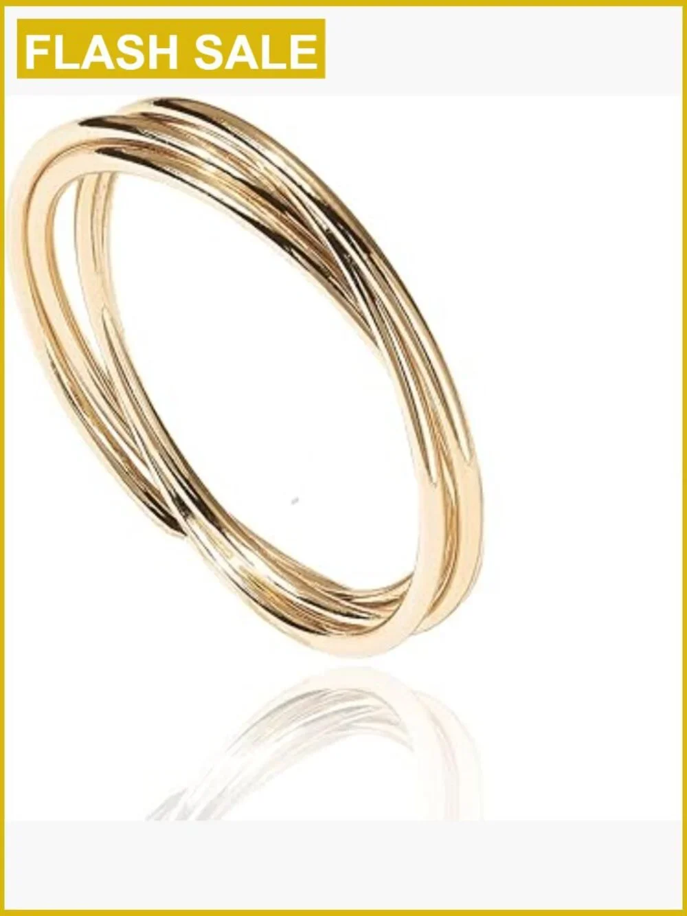 Interlocked Rolling Fidget Ring - Stacking Band - Hypoallergenic